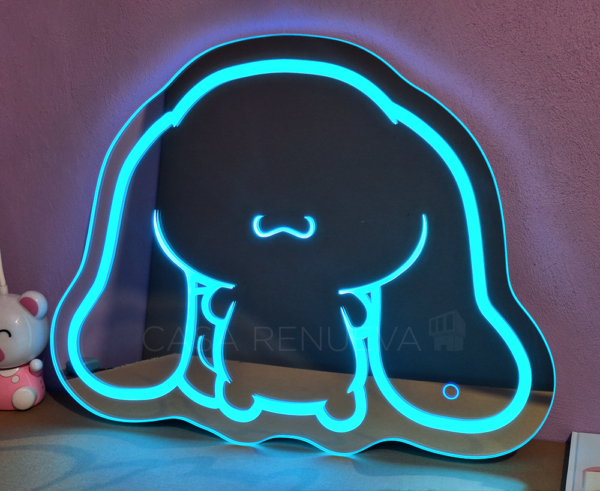 Espejo de Cinnamoroll 65x50 cm – Luz LED RGB Controlada por App y Touch