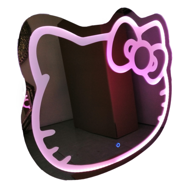 Espejo Hello Kitty Luces RGB Apagador Touch 80x70cm
