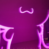 detalles del diseño del Espejo de Cinnamoroll, con luz LED RGB y materiales de alta calidad.